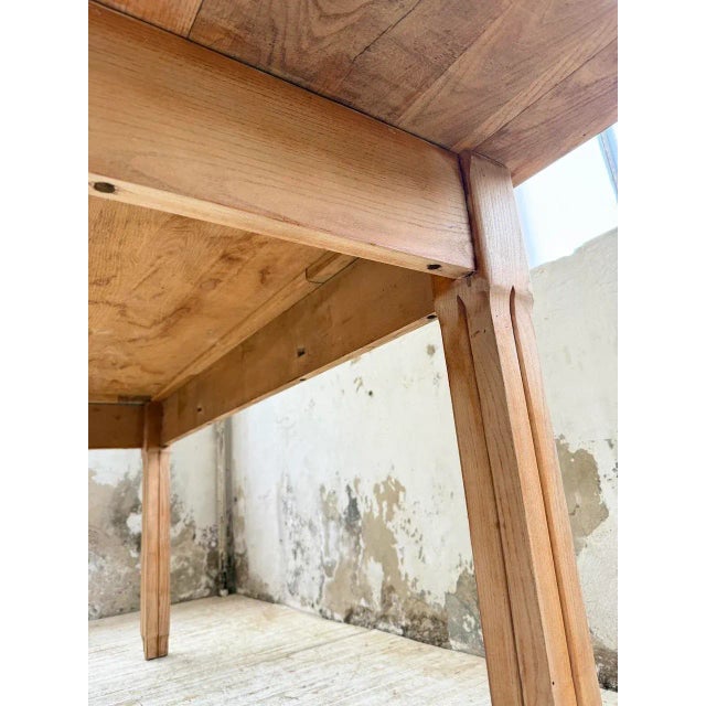 Oak Farmhouse Table, 1950s For Sale - Image 17 of 18