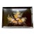 Vintage Couroc of Monterey Seashell & Brass Inlay Serving Tray, 18" For Sale