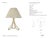 AERIN by Visual Comfort Signature Jeanne 13" Cordless Accent Lamp in Gild with Silk Pleated Shade Designer: AERIN Height:...