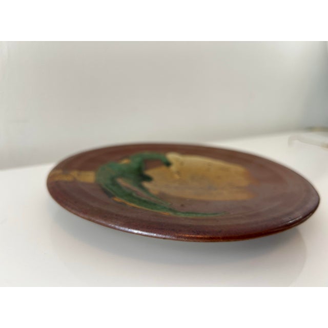 Vintage Studio Pottery Absract Decorative Plate For Sale In Miami - Image 6 of 10