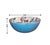 1966 Aldo Londi for Bitossi Hand-Painted Turquoise Bowl With Red & Violet Berry Motif For Sale - Image 10 of 10