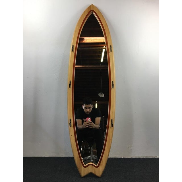 Surfboard Shaped Floor Mirror Chairish