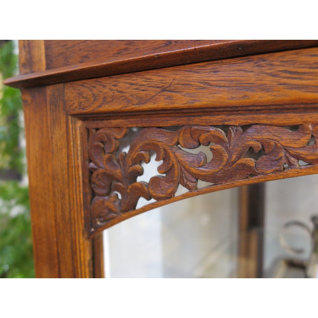 Early 20th Century Early 20th Century Wooden Vitrine For Sale - Image 5 of 7