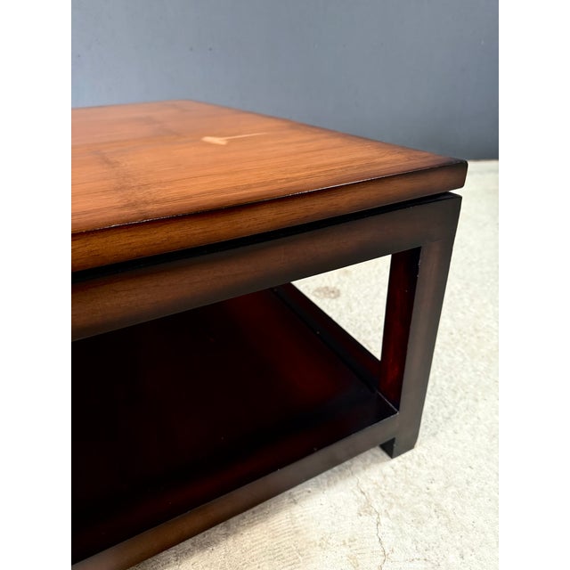 Postmodern Bamboo 2-Tier Top Coffee Table attributed to Axel Vervoordt, 1980s For Sale - Image 15 of 18