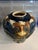 Antique Cobalt Blue Sancai Glaze Style Urn 1970’s Reproduction Vase Majolica Pottery 11" High X 10" For Sale - Image 9 of 12