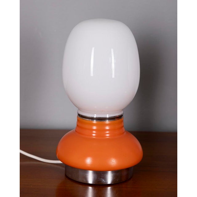 1970s Vintage Italian Glass Table Lamps, 1970s, Set of 2 For Sale - Image 5 of 10