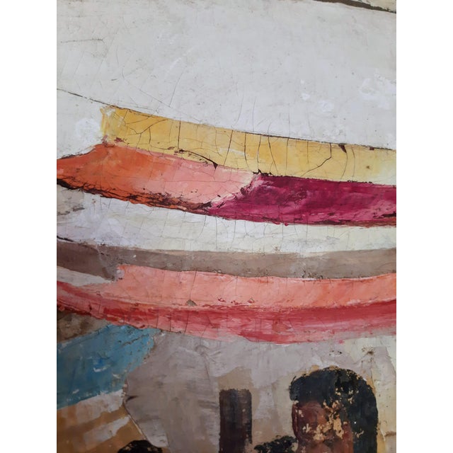Mexican Mid Century Latino Mexico Market Painting For Sale - Image 3 of 16