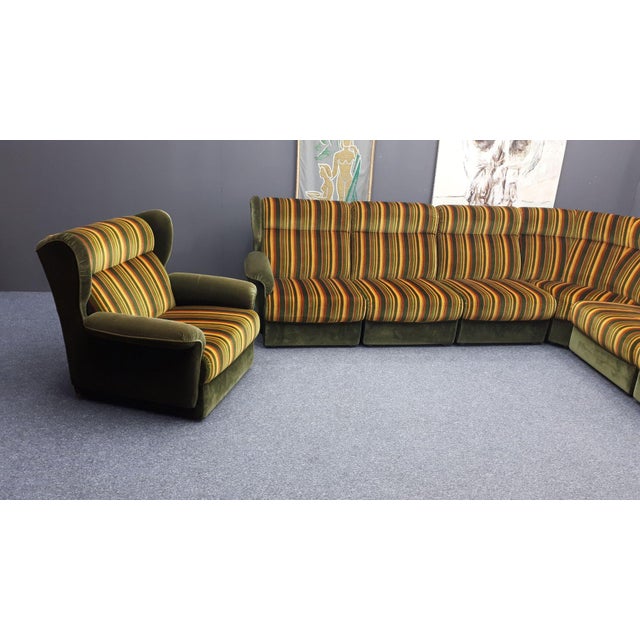 Textile Pop Art Modular Seating Landscape, 1970s, Set of 7 For Sale - Image 7 of 16