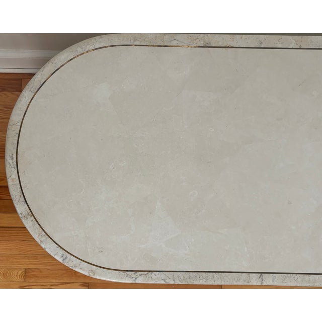 1980s Casa Bique Marble Top Neoclassical Credenza For Sale - Image 6 of 12