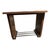 1930 Walnut Console With Brass Hinged Top For Sale - Image 4 of 6