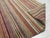 4x6 Multicolor Flat Weave Wool Earthen Banding Striped Modern Carpet Rug For Sale - Image 4 of 11