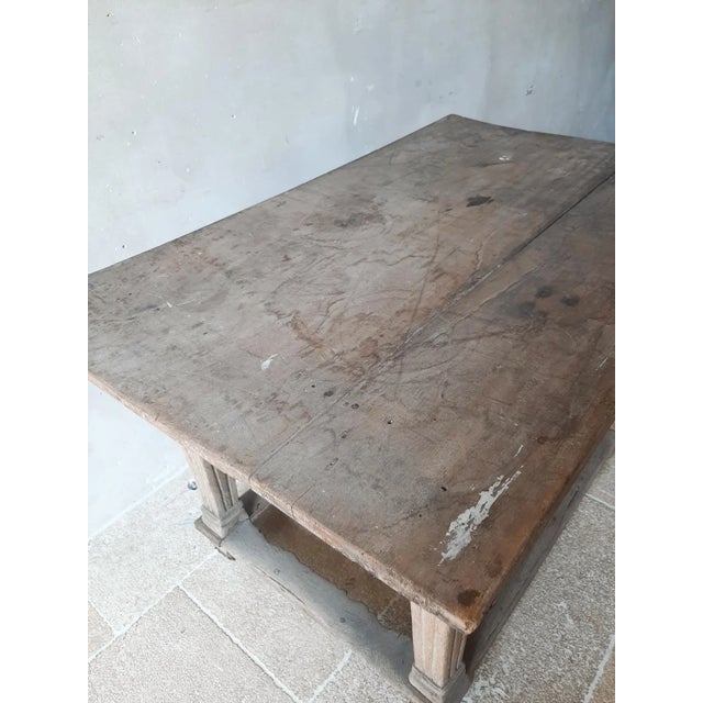 Wood Mid-17th Century Dutch Oak Pay Table For Sale - Image 7 of 10