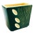 MCM Green and White Ceramic Planter For Sale