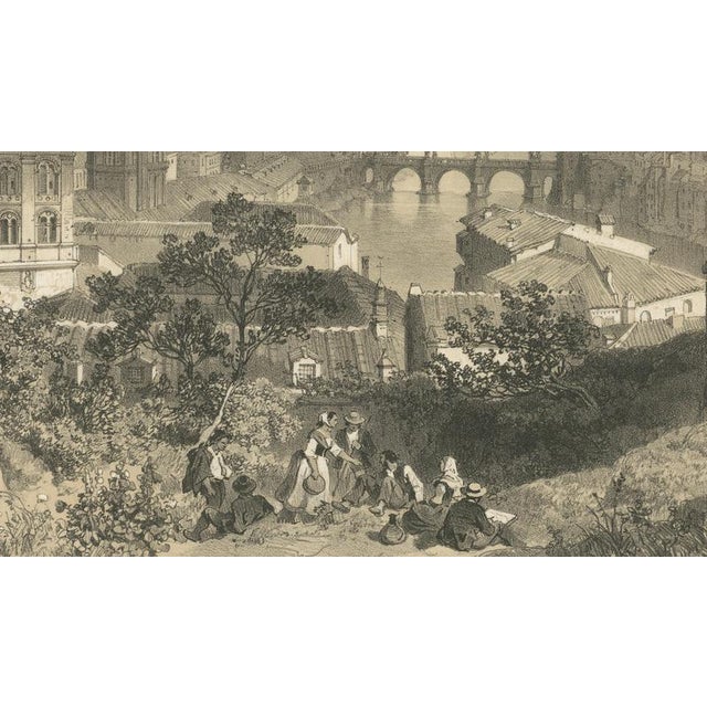 Benoist, Panoramic View from Janiculum Hill, Rome Tiber & Vatican, 1860s, Print For Sale - Image 4 of 9