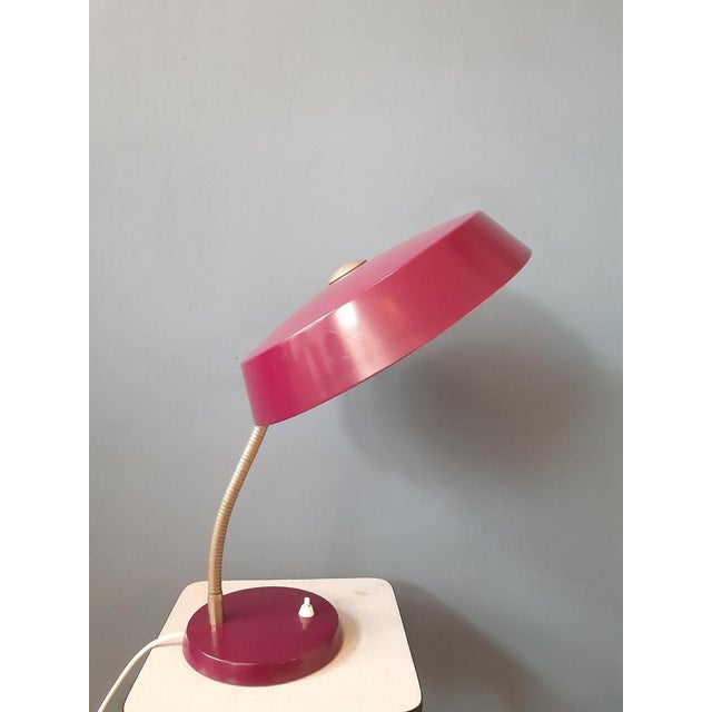 Very rare space age desk lamp by Philips in purple colour. The colour of the lamp looks slightly pink on the pictures, but...