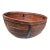 Vintage 17.5” Handmade Primitive Pencil Rattan Basket With Leather Rim For Sale