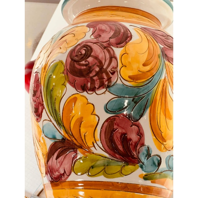 Italian Large Vintage Sgradito Made in Italy Rooster Bird Vase For Sale - Image 3 of 9