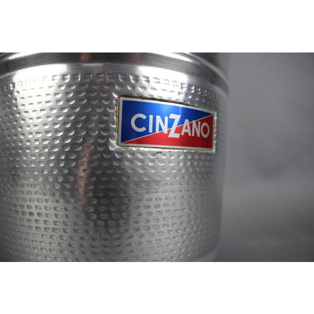 1970s Italian Ice Bucket in Aluminum from Cinzano, 1970s For Sale - Image 5 of 11