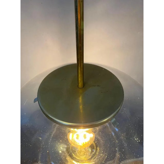 Vintage Mid-Century Modern Glass Lamp by Doria Leuchten For Sale - Image 6 of 10