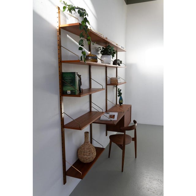 Danish Modern 3-Bay Modular Teak Wall Unit by Poul Cadovius for Cado, 1960s For Sale - Image 18 of 18