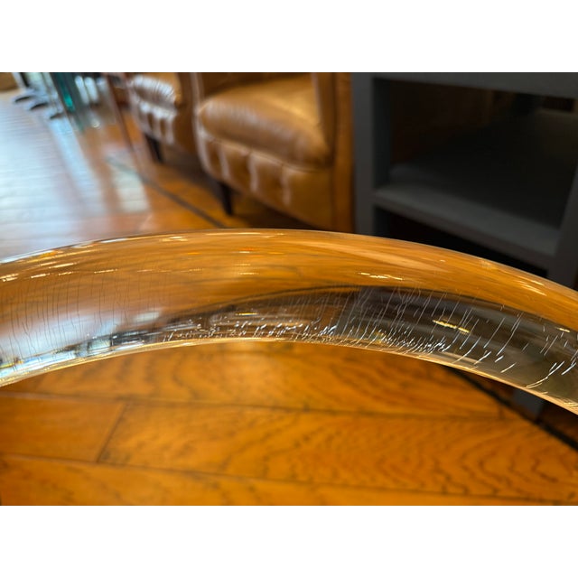 Mid 20th Century Charles Hollis Jones Lucite Chairs + Casters, Set of Four. For Sale - Image 14 of 16