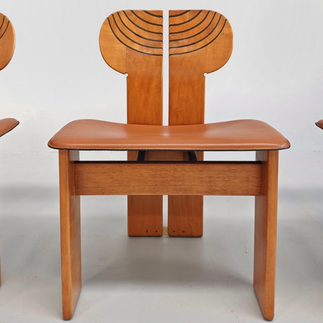 Africa ​​chairs by Tobia Scarpa for Maxalto, 1979, Set of 4 For Sale - Image 13 of 18