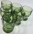 Faceted Green Georgian Lowballs - Set of Six For Sale - Image 9 of 12