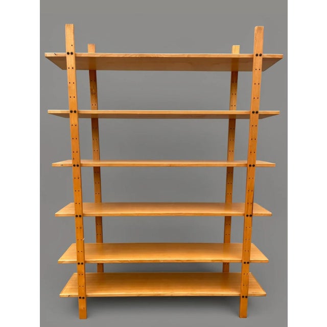 1970s Large Vintage Wooden Bookcase, 1970s For Sale - Image 5 of 8