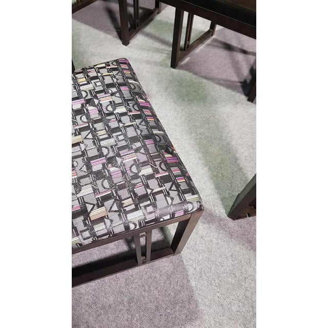 Wood Galaxy Dining Table and Chairs by Umberto Asnago for Giorgetti, 1980s, Set of 5 For Sale - Image 7 of 8