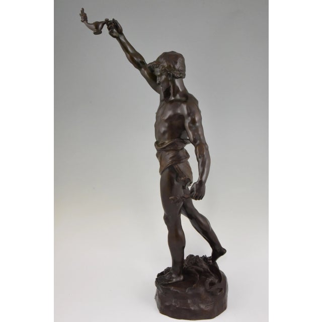 Marcel Debut, Sculpture of Aladdin and the Magic Lamp, Bronze For Sale - Image 6 of 12
