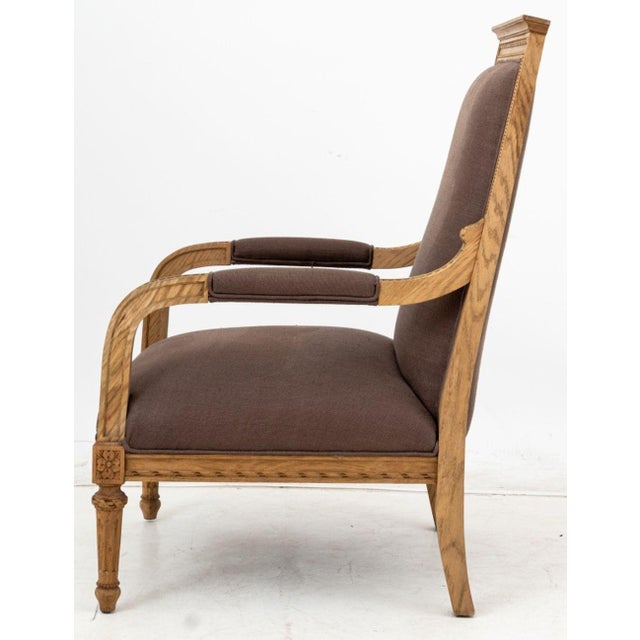 Restoration Hardware Restoration Hardware Louis XVI Style Armchair For Sale - Image 4 of 6