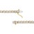 Contemporary 14K Yellow Gold Plated .925 Sterling Silver 1/4 Cttw Diamond Round Miracle Plate and "S" Link Tennis Bracelet (I-J Color, I2- I3 Clarity) - 7" For Sale - Image 3 of 7