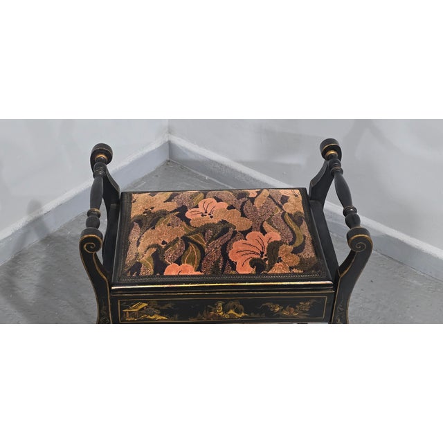 1900 - 1909 Chinoiserie Piano Stool, 1900 For Sale - Image 5 of 8