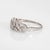 C1930s Vintage Art Deco Diamond Band Sz 8.5 14k White Gold Ring Fine Jewelry For Sale - Image 4 of 7