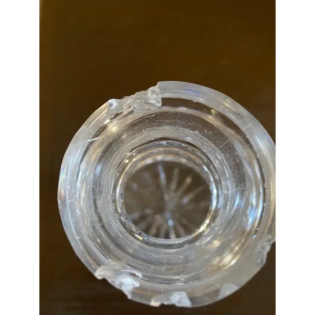 Antique Cut Glass Decanter For Sale - Image 4 of 6