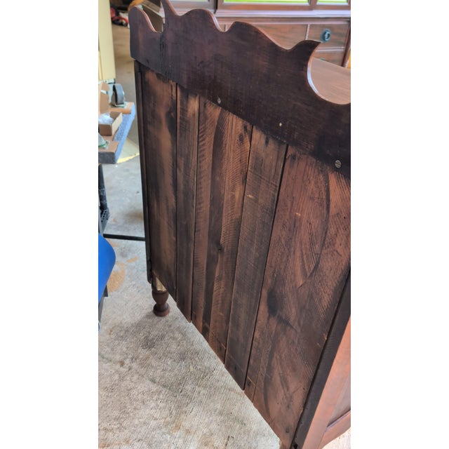 Wood Walnut 19th Century Washstand Dresser For Sale - Image 7 of 8