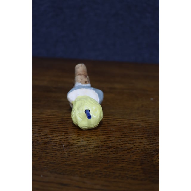 English English “A Wink-Be Charmer” Ceramic Bottle Stopper For Sale - Image 3 of 8