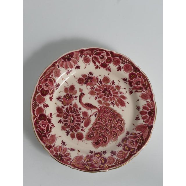 Gouda Delft Hand-Painted Plate by Regina, 1950s For Sale - Image 9 of 11