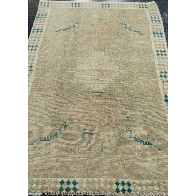 Turkish Vintage Rug 3'1" x 5'8" #19807 Explore a curated collection of hallway runners, wool rugs, and handmade...