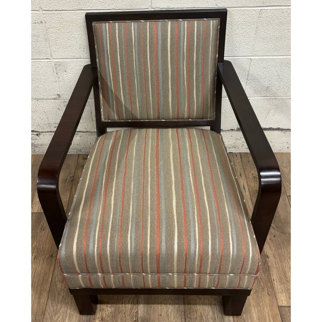 Early 21st Century Hickory Chair Art Deco Style Accent Chair Club Chair Lounge Chair Armchair For Sale - Image 5 of 10