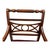 Textile Pair of Mid-Century American Colonial Revival Hardwood Captain’s Dining Armchairs, Circa 1940–1960 For Sale - Image 7 of 10