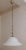 German Ceiling Lamp with Patterned White Glass Shade and Brass Mounting from Hönsel, 1980s, in Very Good conditions....
