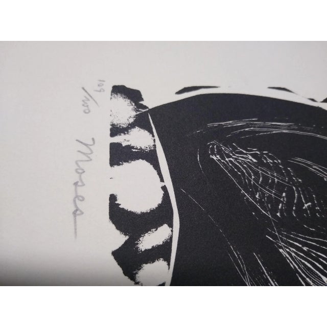 Irving Amen "Moses" ~ 109/200 Woodcut, black on Wove paper The size listed above is the image the paper size is 19 x 25...