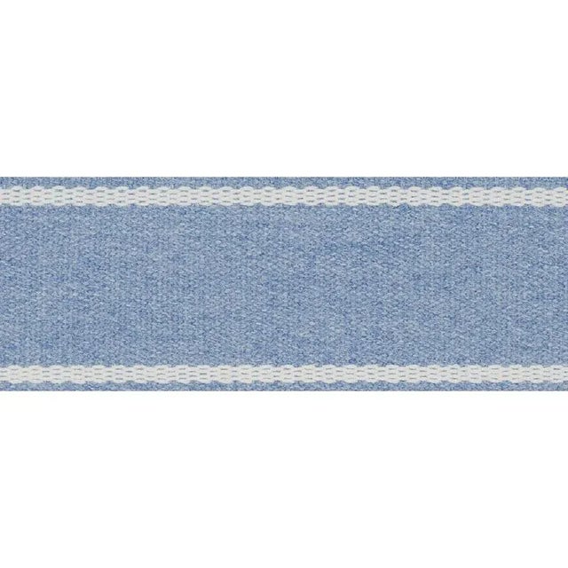 Contemporary Schumacher Sullivan Tape Indoor & Outdoor in Blue For Sale - Image 3 of 3