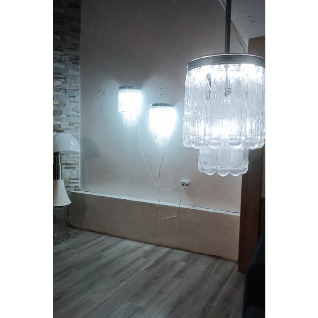 Murano Glass Light Fixtures from Venini, 1970s, Set of 3 For Sale - Image 12 of 17