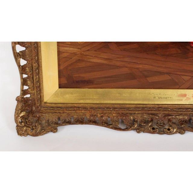Renato Moretti, Confidences, 19th Century, Oil Painting For Sale - Image 9 of 15
