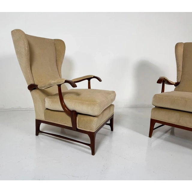 Paolo Buffa Set of Mid-Century Modern Armchairs attribuited to Paolo Buffa, 1950s For Sale - Image 4 of 7