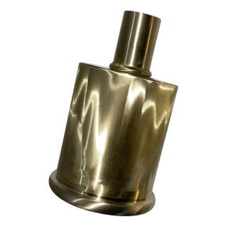 Rl 02 Mini Candleholder in Caspal Brushed Brass by Caspal For Sale