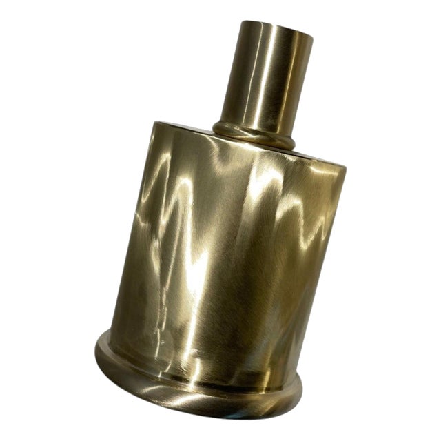 Rl 02 Mini Candleholder in Caspal Brushed Brass by Caspal For Sale