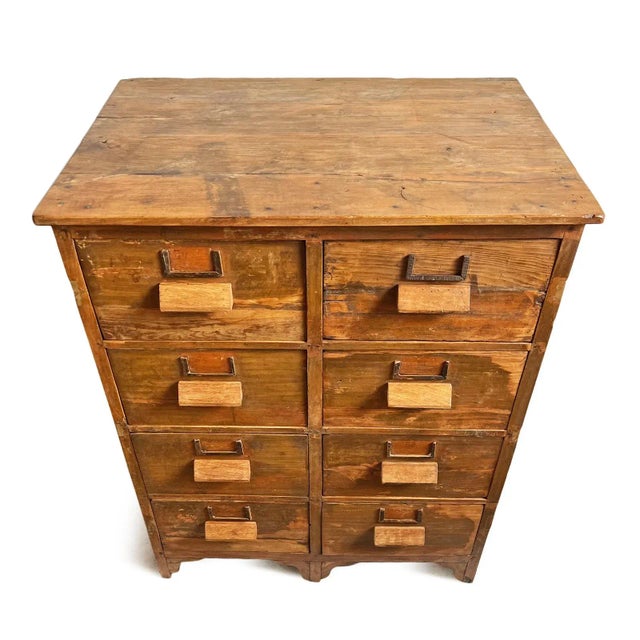 Farmhouse Vintage Indian Salvaged Wood Tool Chest For Sale - Image 3 of 10